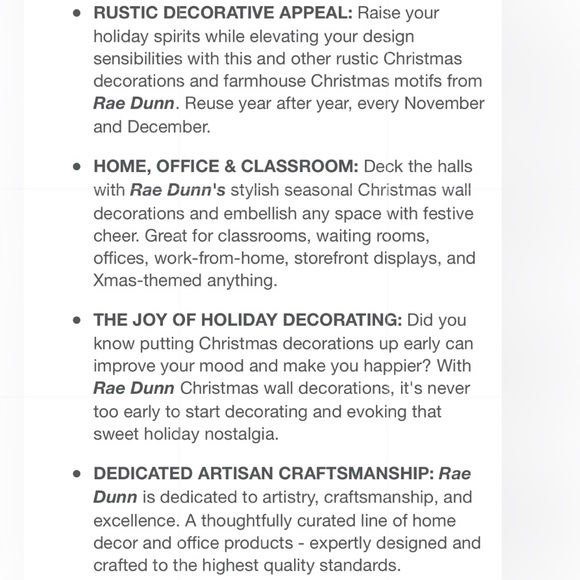 RAE DUNN➕Believe wood sign NWT - Picture 5 of 5